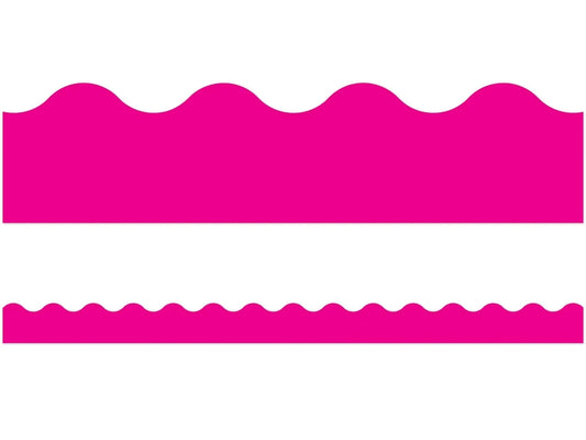 Hot Pink Scalloped Border - US 8796