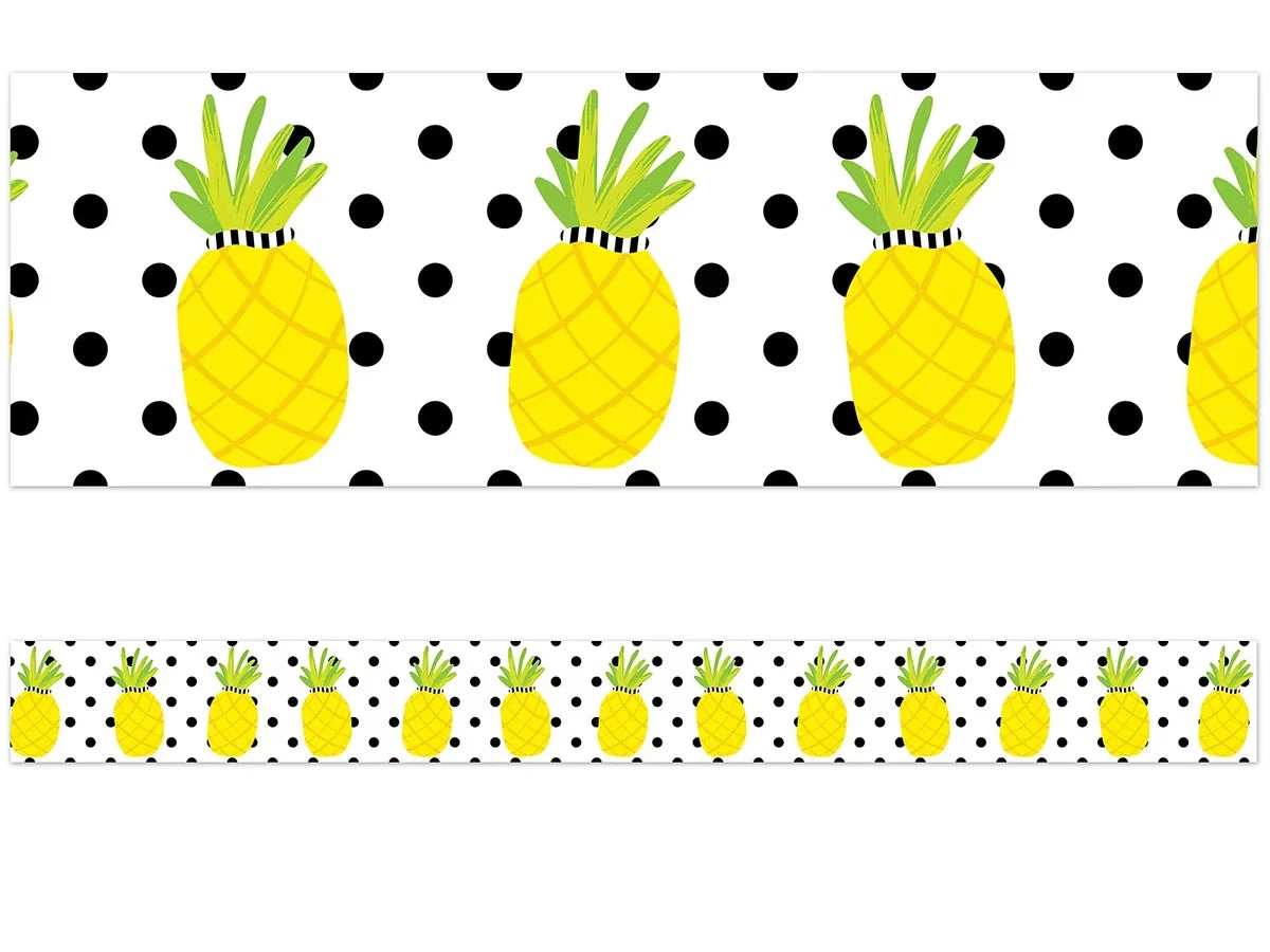 Simply Stylish Tropical Pineapple Border - US 9298