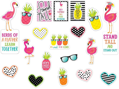 Simply Stylish Tropical Motivational Bulletin Board Set - US 5811