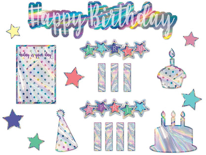 Iridescent Birthday Bulletin Board Set - US 2176