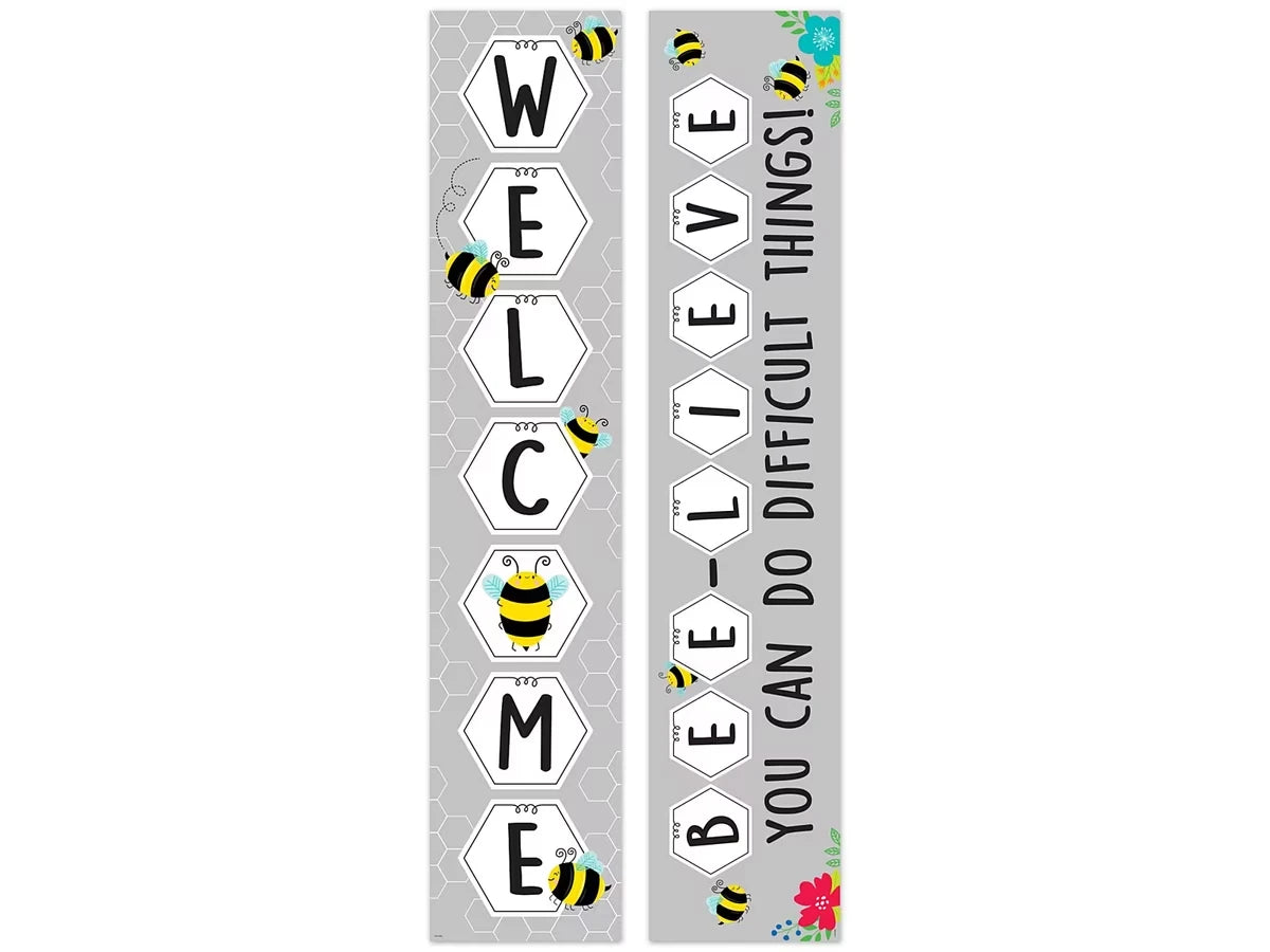 Busy Bees Welcome Double-Sided Banner - US 3814