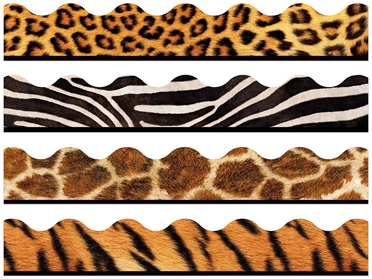 Animal Print Scalloped Borders - Variety Pack - US 2404