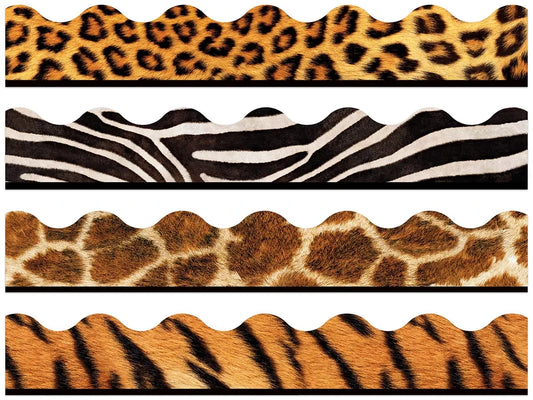 Animal Print Scalloped Borders - Variety Pack - US 2404