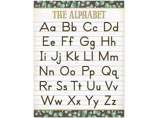 Eucalyptus Alphabet Poster - US 6216