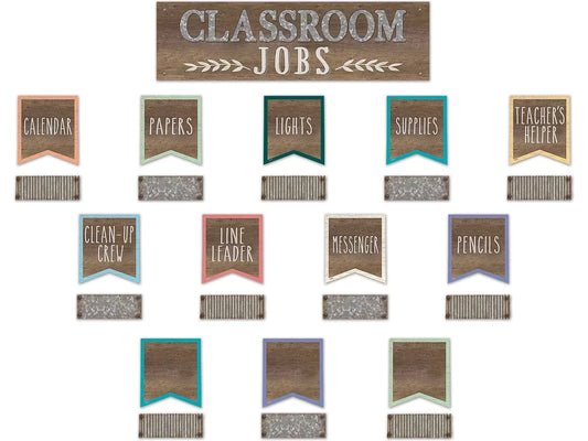 Home Sweet Classroom Class Jobs Bulletin Board Set - US 2075