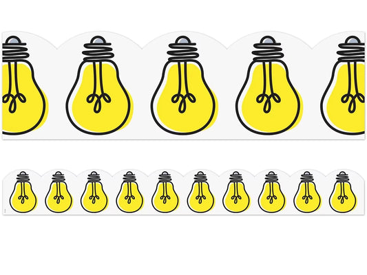 Doodle Light Bulb Scalloped Border - US 4212