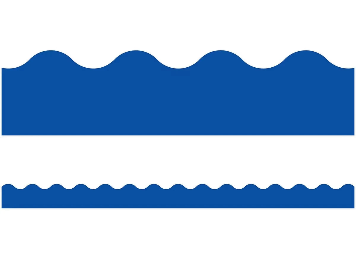 Royal Blue Scalloped Border - US 3788