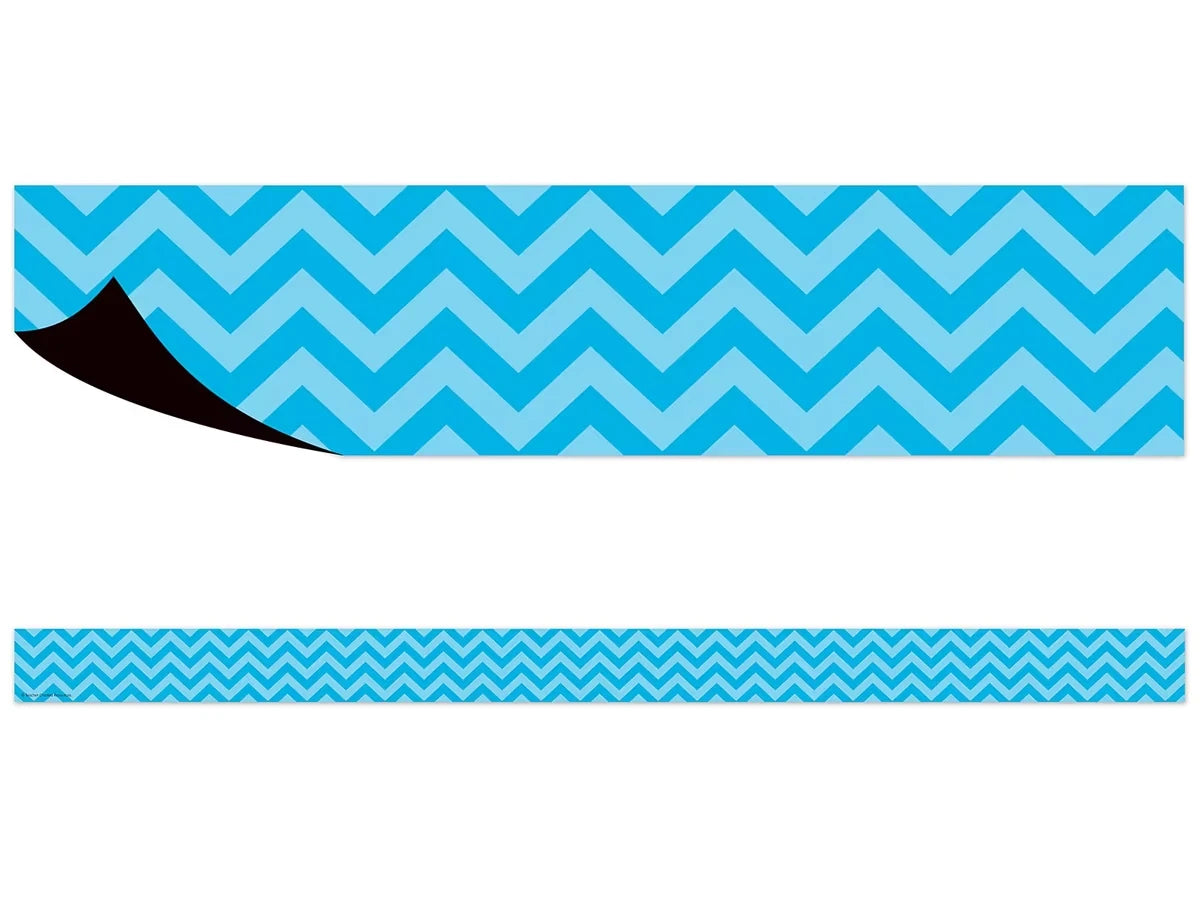 Aqua Chevron Magnetic Border - US 2937