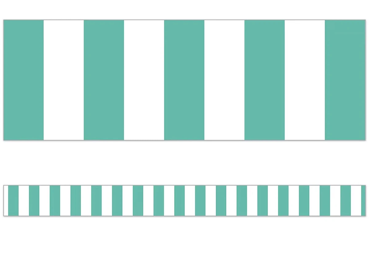 Simply Stylish Turquoise Striped Border - US 4512