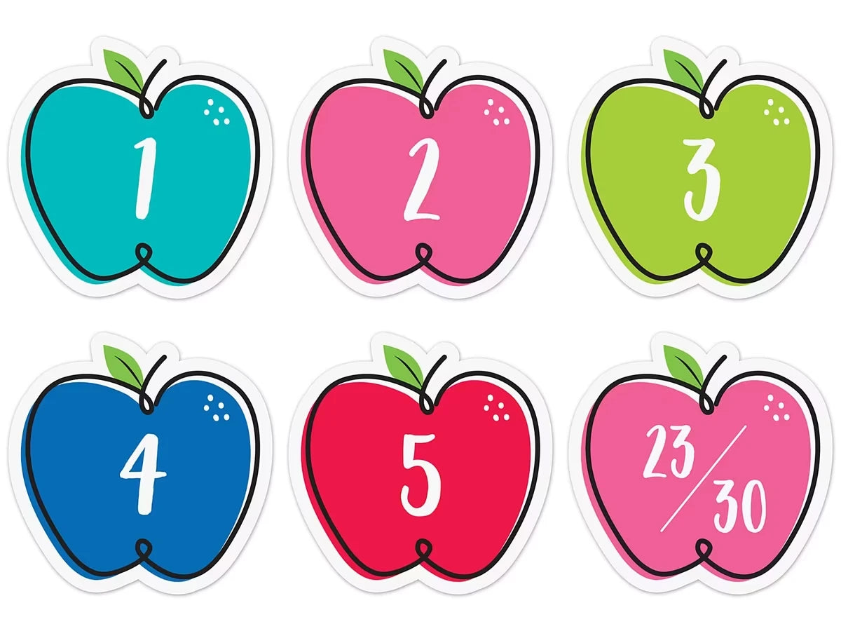 Doodle Apple Calendar Mini Accents - US 7907