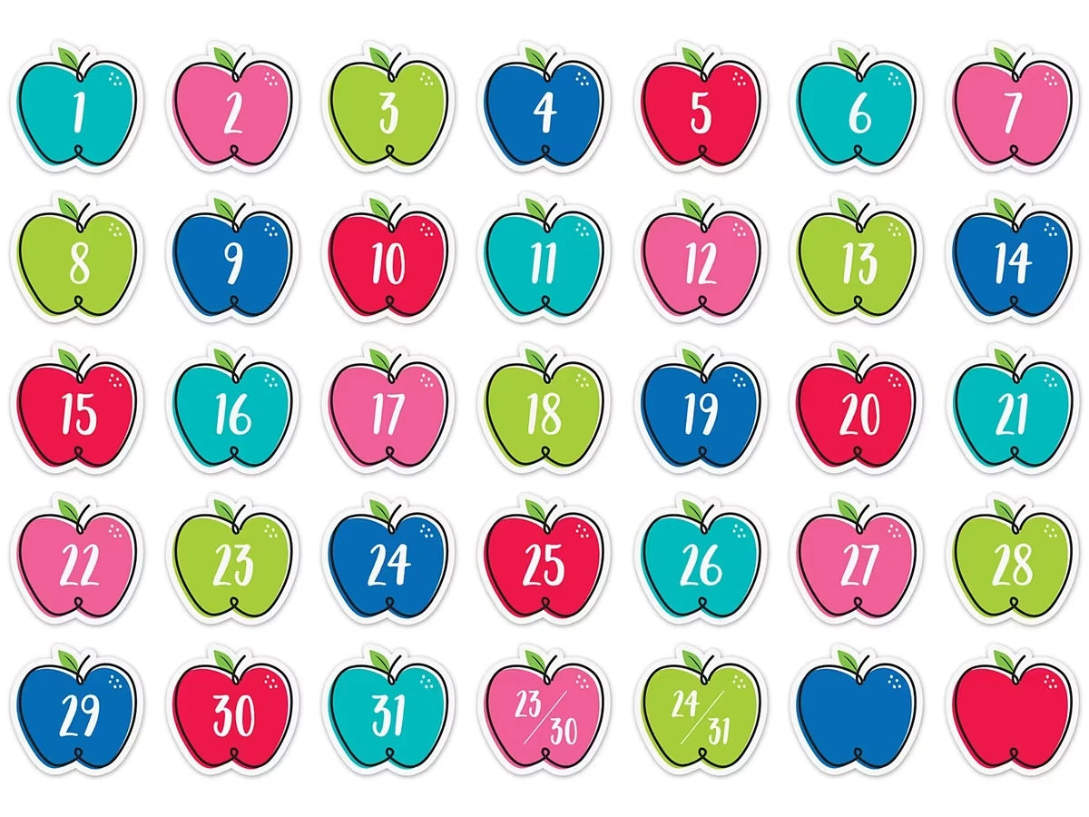 Doodle Apple Calendar Mini Accents - US 7907
