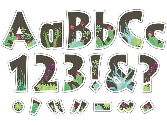 Petals & Prickles 4" Punch-Out Letters - US 7528