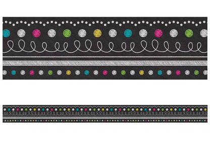 Chalkboard Brights Dot & Loop Border - US 4451