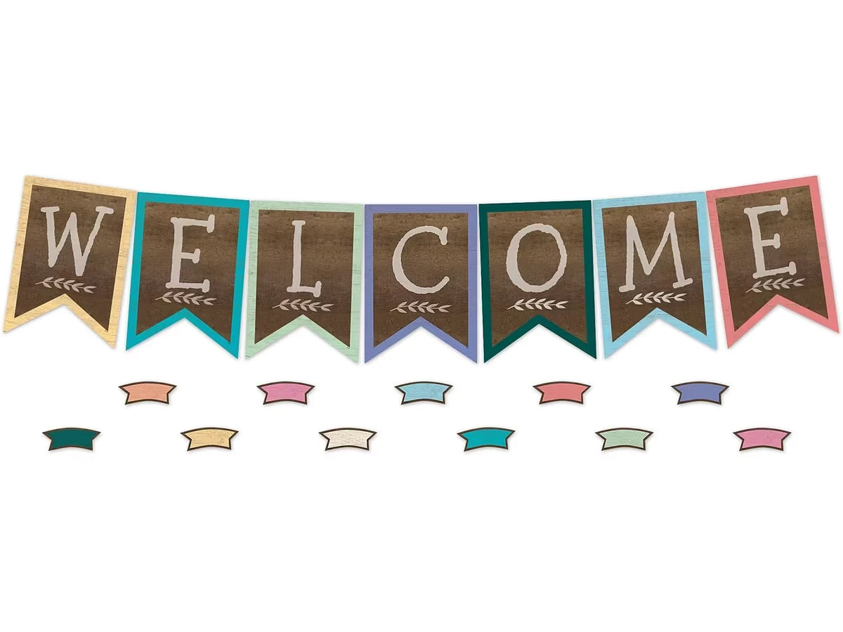 Home Sweet Classroom Welcome Pennant Bulletin Board Set - US 1428