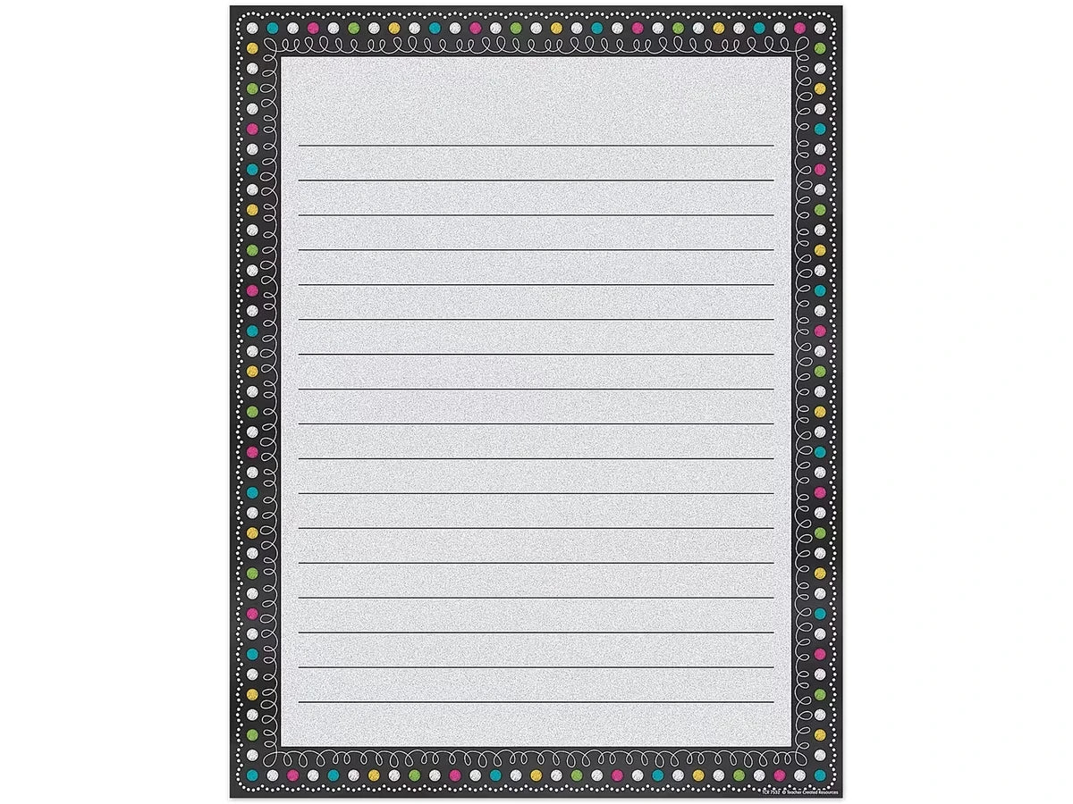 Chalkboard Brights Lined Poster - US 7852