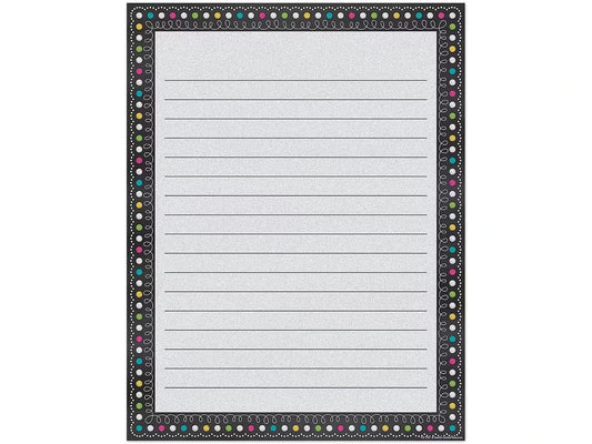 Chalkboard Brights Lined Poster - US 7852
