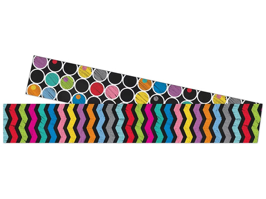 Colorful Chalkboard Double-Sided Border - US 5484