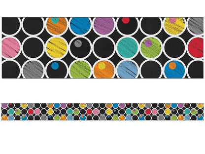 Colorful Chalkboard Double-Sided Border - US 5484