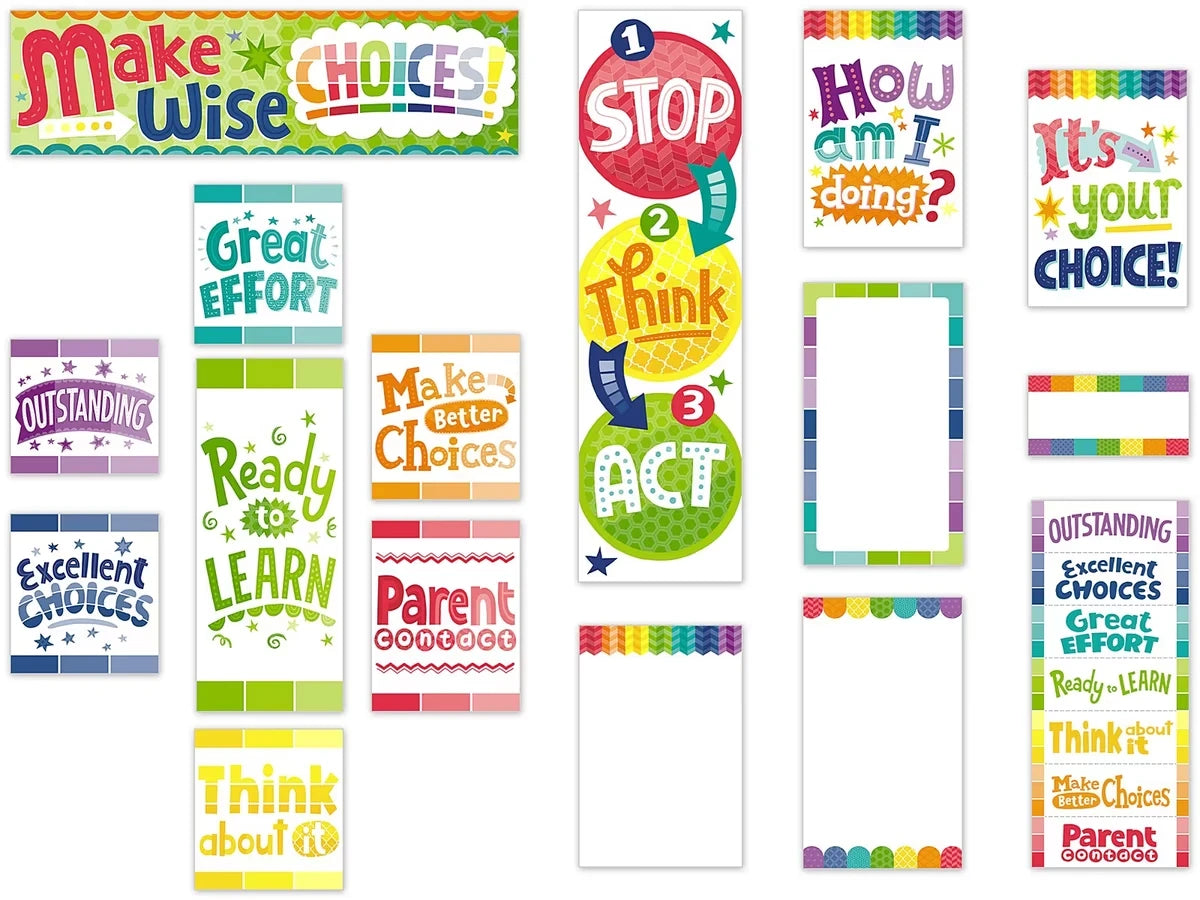 Painted Palette Behavior Management Bulletin Board Set - US 1137