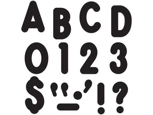 Black Billboard 7" Punch-Out Letters - US 1445