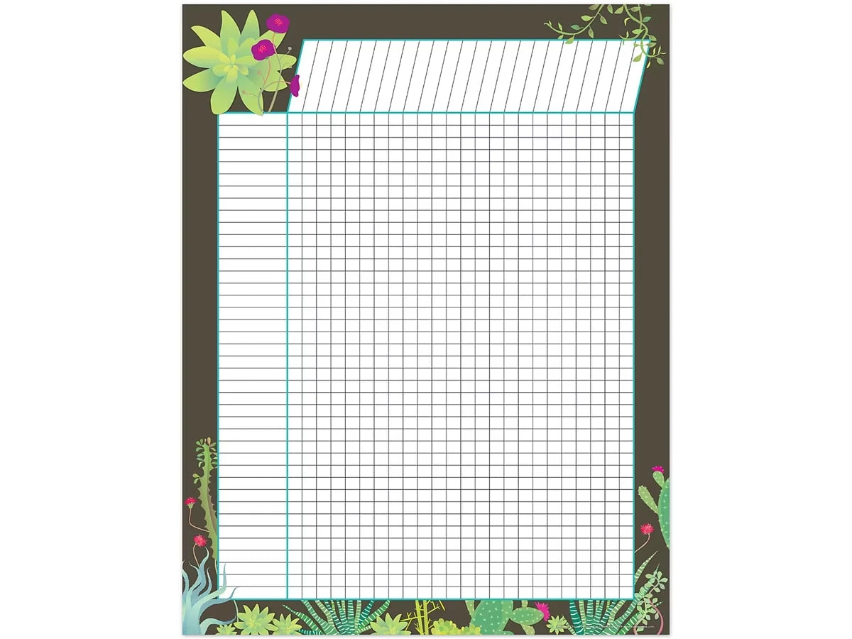 Petals & Prickles Chocolate Incentive Chart - US 8149