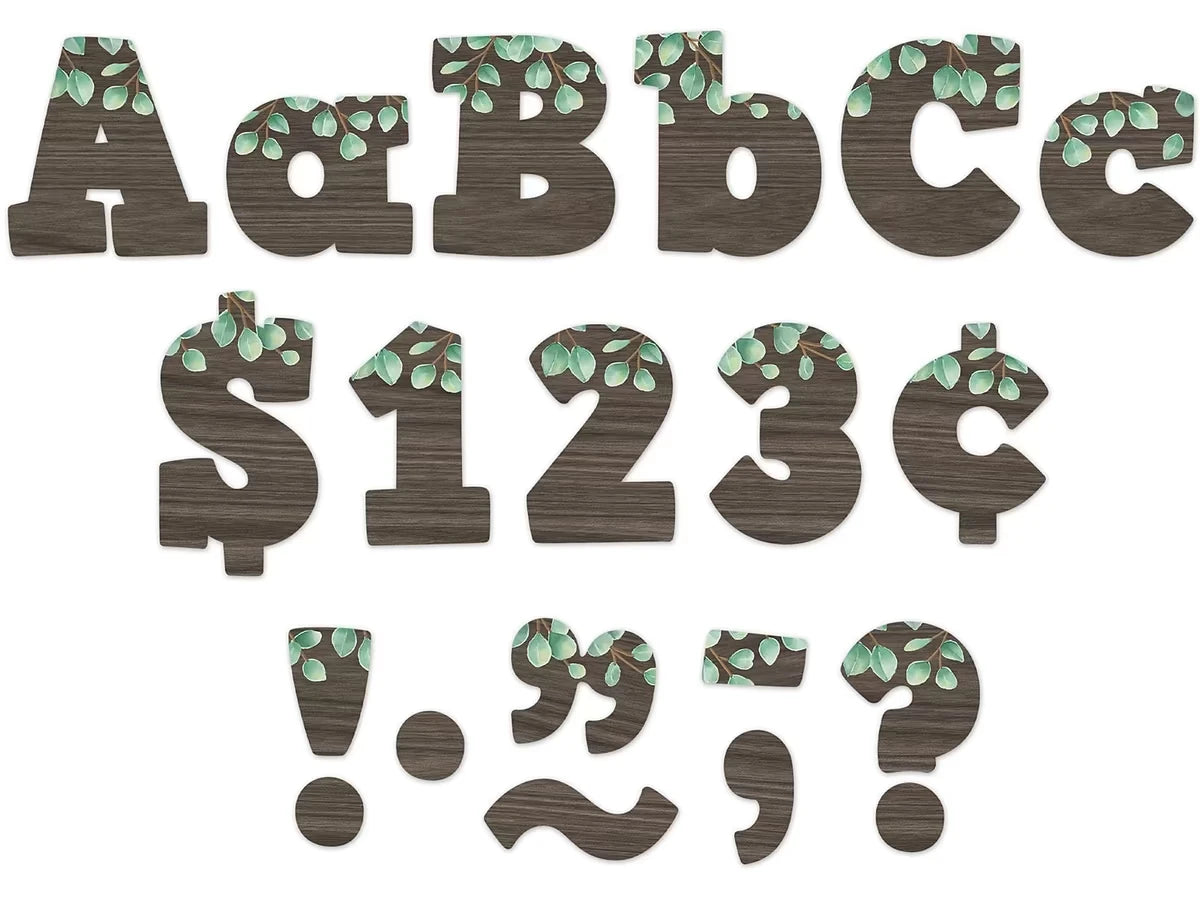 Eucalyptus 4" Punch-Out Letters - US 3565