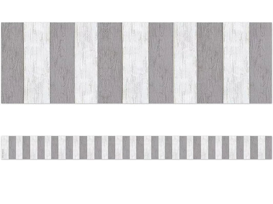 Modern Farmhouse Gray Striped Border - US 2909