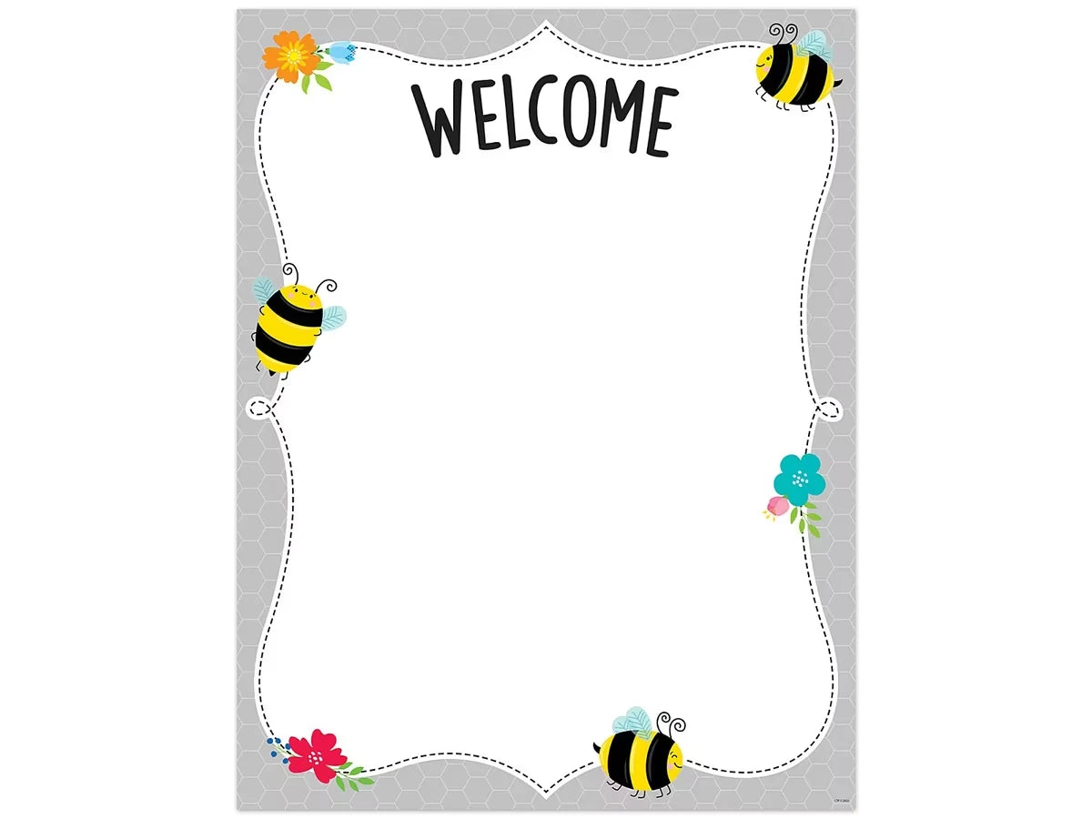 Busy Bees Welcome Poster - US 9803