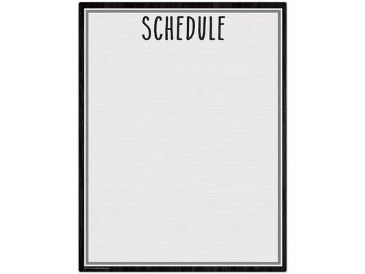 Modern Farmhouse Write & Wipe Schedule Poster - US 7237