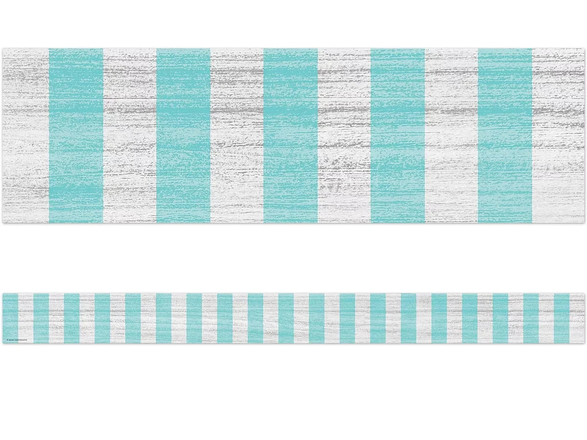Lemon Zest Turquoise Striped Border - US 9263