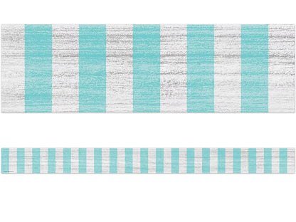 Lemon Zest Turquoise Striped Border - US 9263