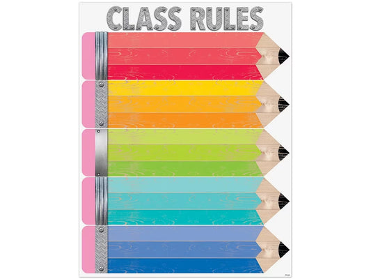 Upcycle-Style Classroom Rules Poster - US 8285