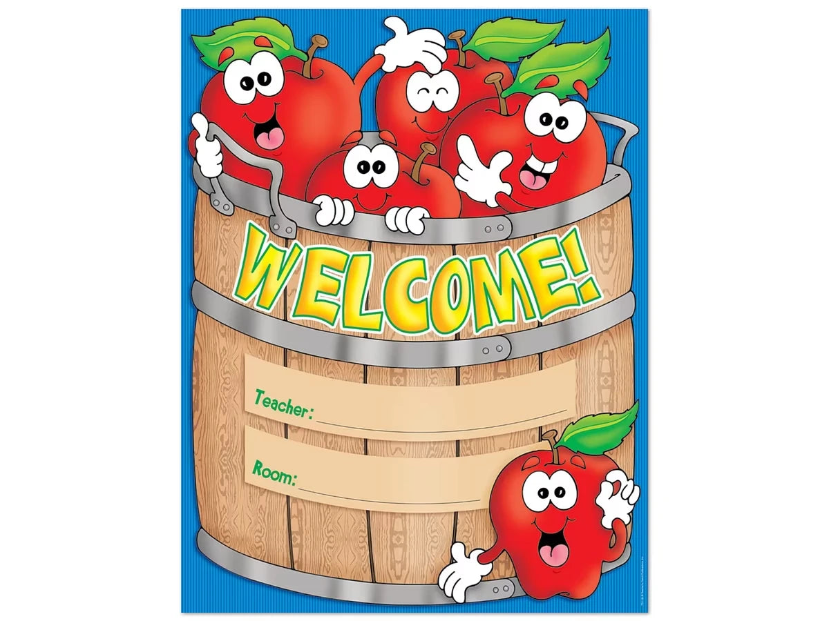 Basket of Apples Welcome Poster - US 7966