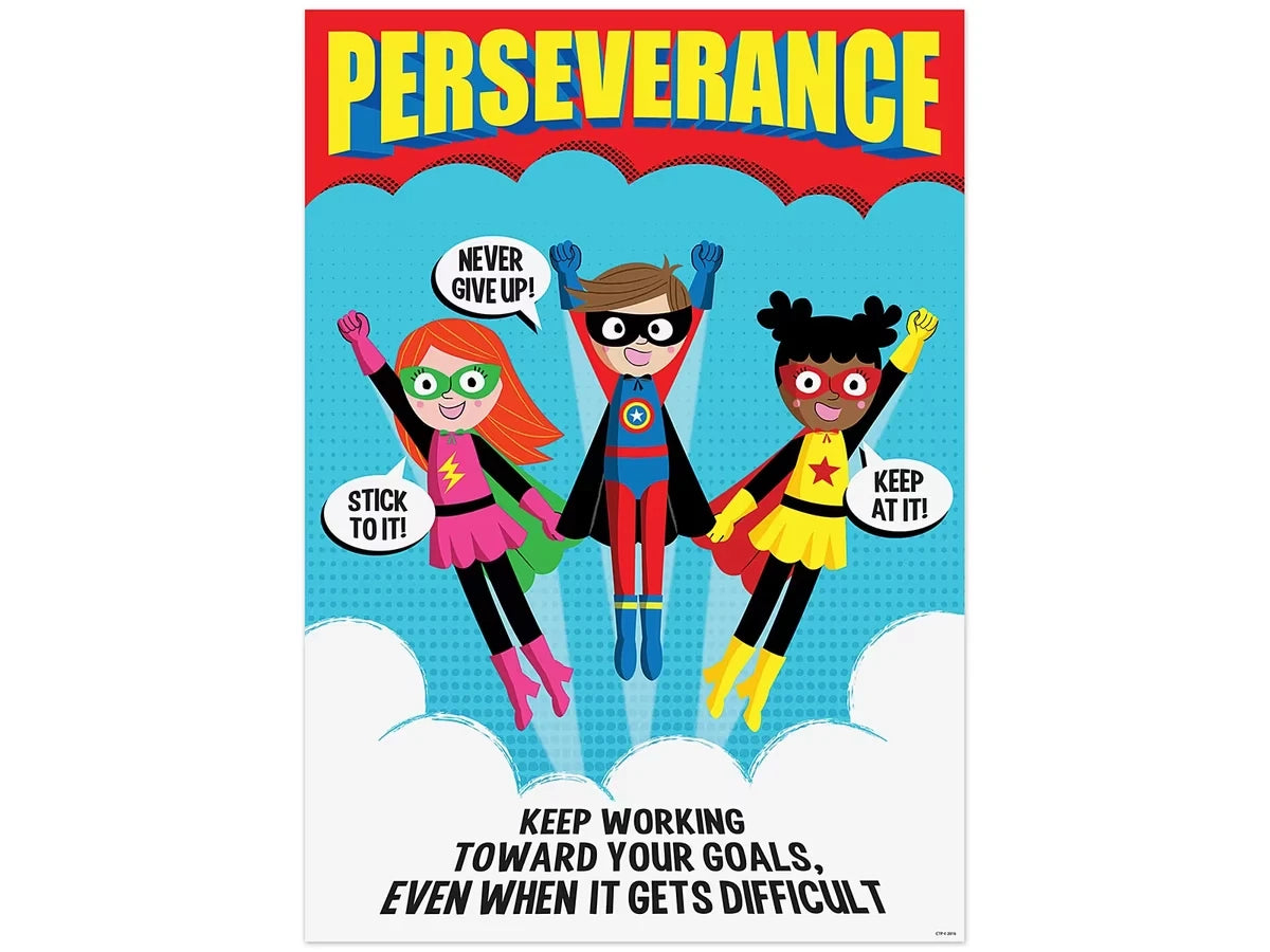 Superhero Perseverance Poster - US 4348