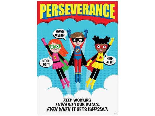 Superhero Perseverance Poster - US 4348