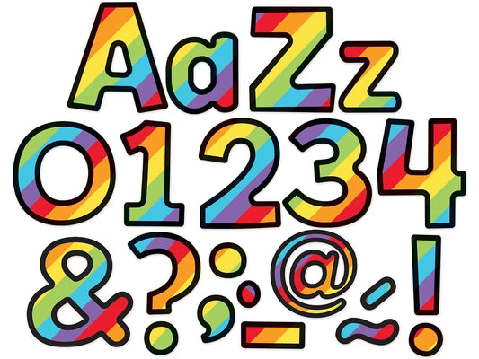 Celebrate Learning Rainbow 4" Punch-Out Letters - US 2946
