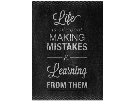 Chalk It Up! Learning from Mistakes Poster - US 8831