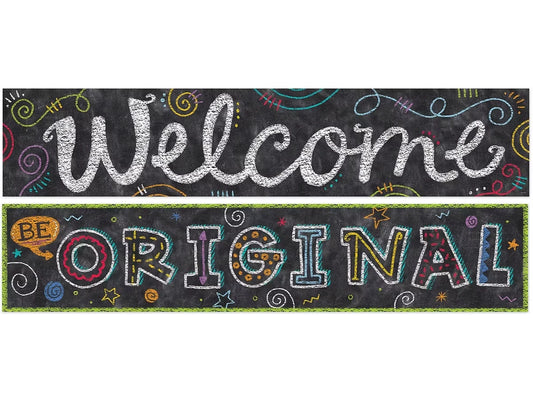 Chalk It Up! Double-Sided Welcome Banner - US 1776