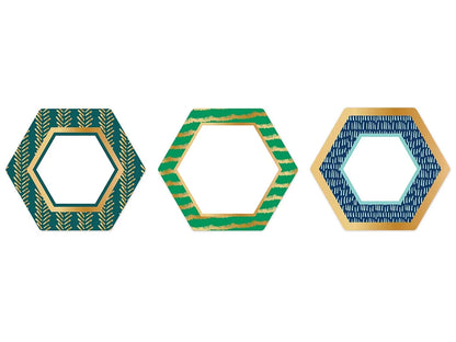 One World Foil Hexagon Accents - US 1041