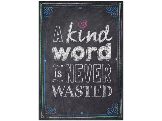 Chalk It Up! A Kind Word Is Never Wasted Poster - US 4540