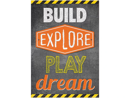Under Construction! Build, Explore, Play, Dream Poster - US 1135