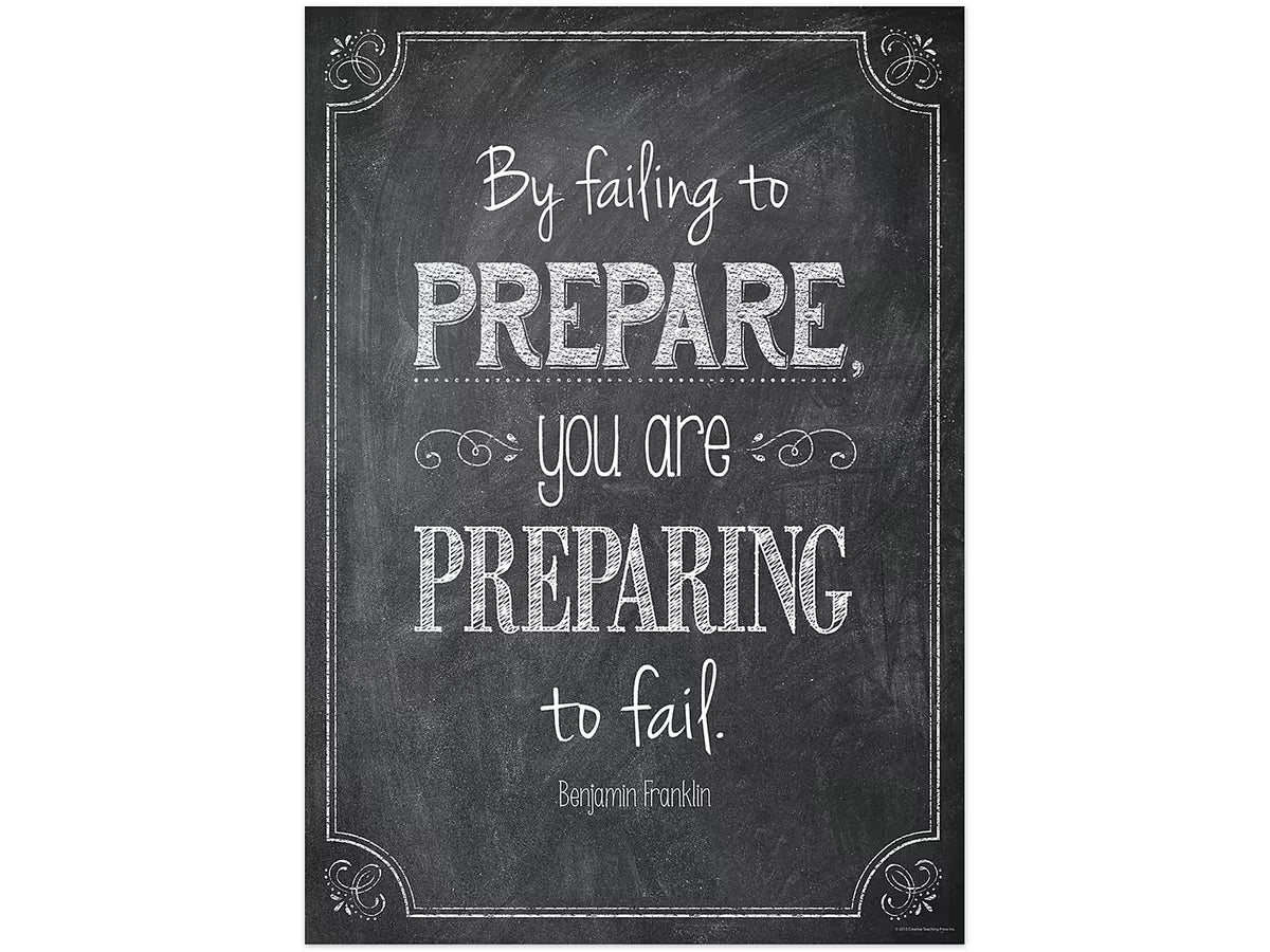 Chalk It Up! By Failing to Prepare… Poster - US 7578