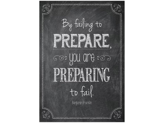 Chalk It Up! By Failing to Prepare… Poster - US 7578