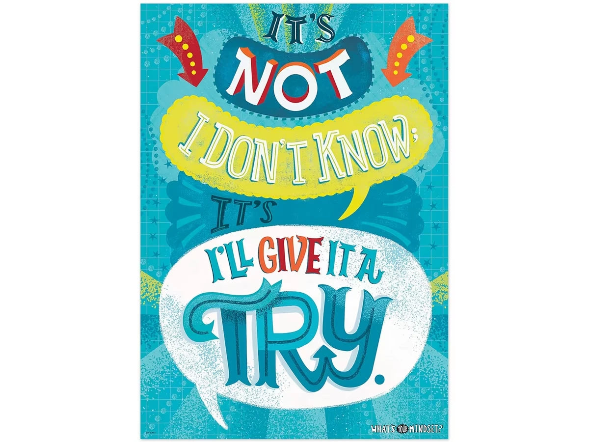 Growth Mindset I’ll Give It a Try Poster - US 4285