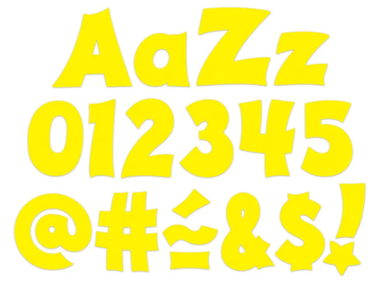 Yellow Spanish/English 4" Punch-Out Letters - US 7085