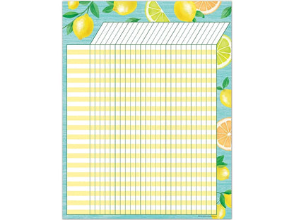 Lemon Zest Incentive Chart - US 1634