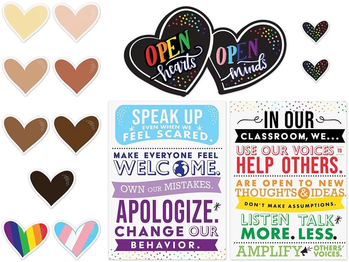 Open Hearts, Open Minds Bulletin Board Set - US 9145