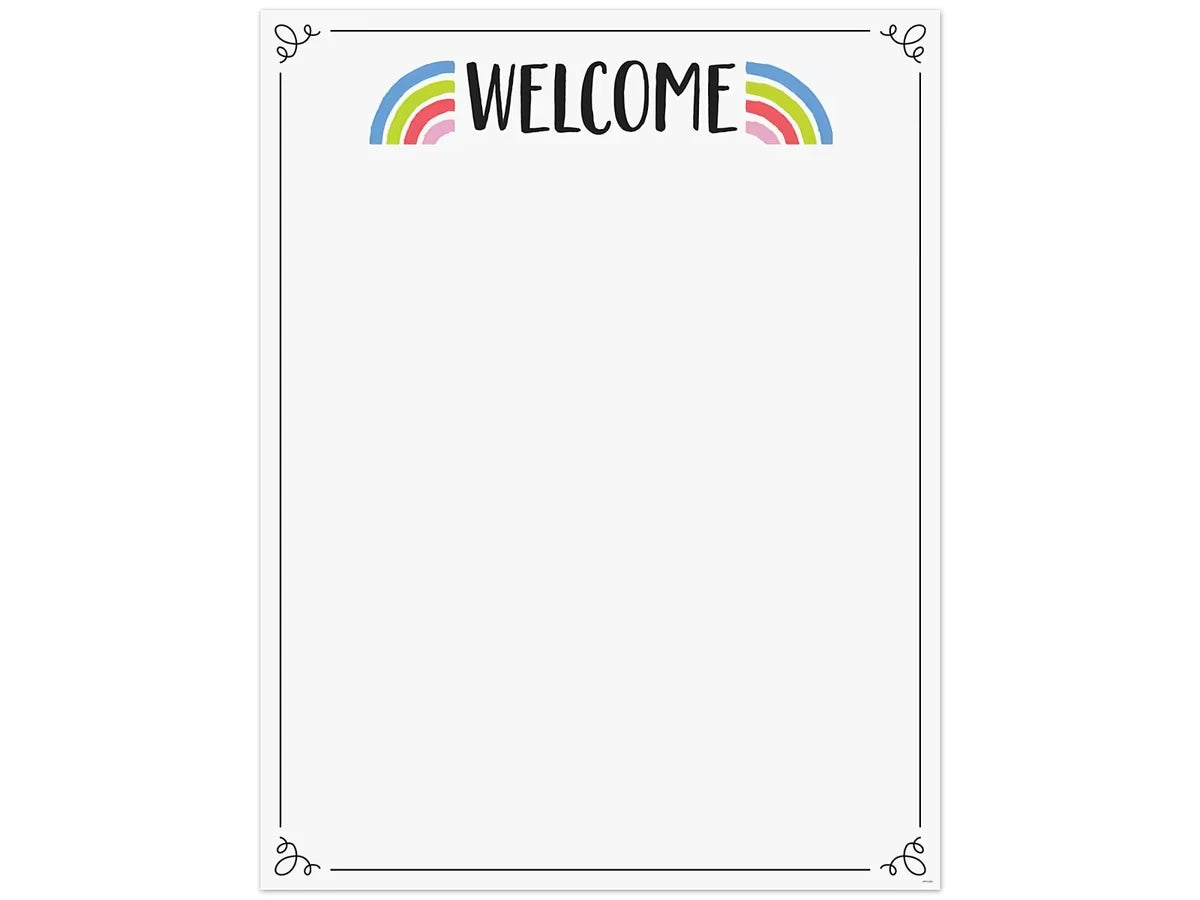 Rainbow Doodles Welcome Poster - US 6841