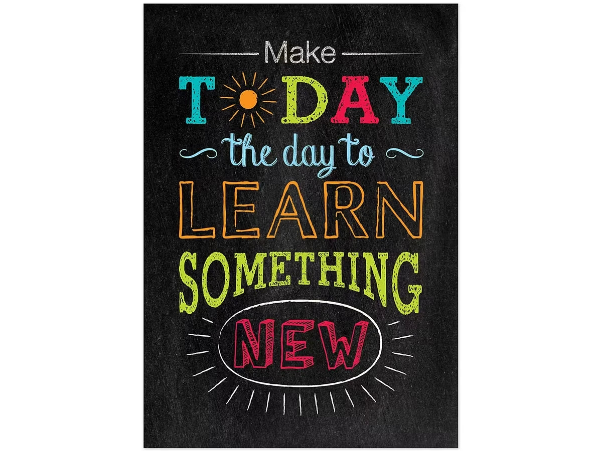 Chalk It Up! Learn Something New Poster - US 5478