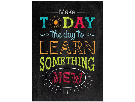Chalk It Up! Learn Something New Poster - US 5478